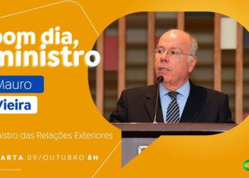 Mauro Vieira aborda COP, G20 e repatriamento de brasileiros no Bom Dia, Ministro desta quarta (9/10)
