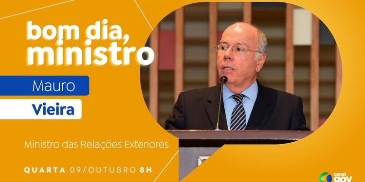 Mauro Vieira aborda COP, G20 e repatriamento de brasileiros no Bom Dia, Ministro desta quarta (9/10)
