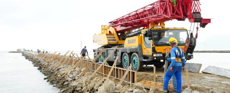 Obras de urbanização do Molhe Norte do Juqueriquerê serão finalizadas em dezembro