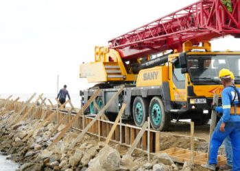 Obras de urbanização do Molhe Norte do Juqueriquerê serão finalizadas em dezembro