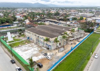 Obras da maior escola da Rede Municipal de Bertioga ganham forma