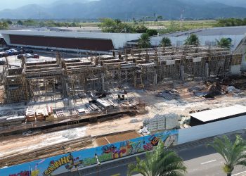 Obras do Hotel Hampton by Hilton avançam no Serramar Shopping em Caraguatatuba   