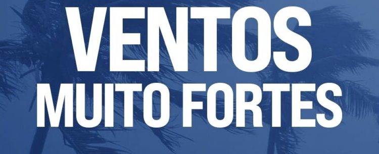 Defesa Civil do Estado prevê fortes rajadas de vento em Caraguatatuba entre os dias 20 e 21