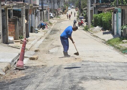 Obras de drenagem na Olaria seguem em ritmo acelerado e entram na reta final