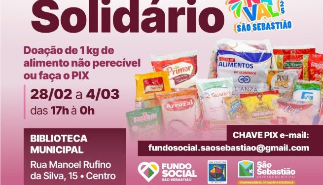 Fundo Social de São Sebastião promove Estacionamento Solidário de Carnaval 2025