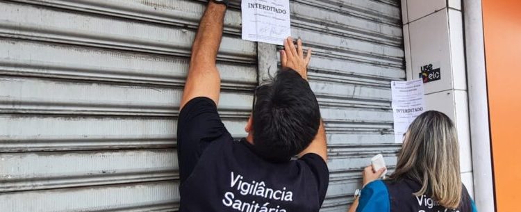 Vigilância Sanitária interdita estabelecimentos por irregularidades