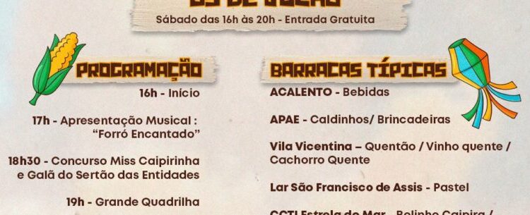 Sepedi realiza “Arraiá Tamu Junto, Vem Cum Nóis” no sábado