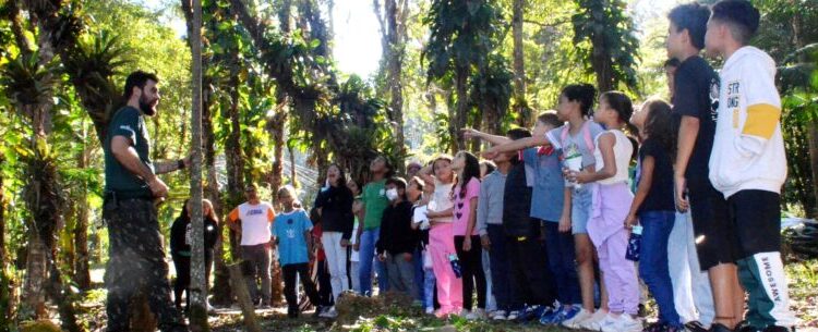 Projeto piloto “Colônia de Férias” leva crianças do residencial Getuba ao Parque Estadual Serra do Mar em Caraguatatuba