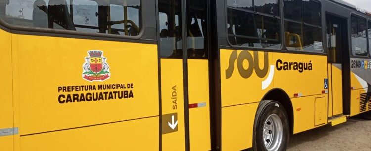 Três novos ônibus entram em circulação na frota do transporte público de Caraguatatuba