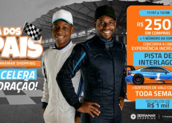 Serramar Shopping celebra o Dia dos Pais com prêmios semanais e experiência emocionante em Interlagos
