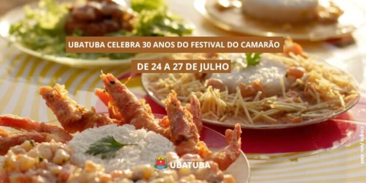 Ubatuba celebra 30 anos do Festival do Camarão de 24 a 27 de julho