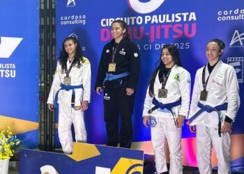Atletas de Caraguatatuba conquistam 18 medalhas na terceira etapa do Circuito Paulista de Jiu-Jitsu