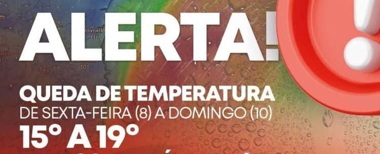 Alerta para queda de temperatura em Caraguatatuba