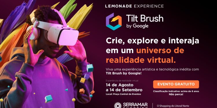 Pela primeira vez na região, Serramar Shopping traz experiência artística em realidade virtual   