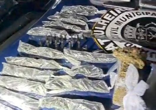 Guarda Civil de Caraguatatuba prende homem com mais de 1,5 mil porções de drogas