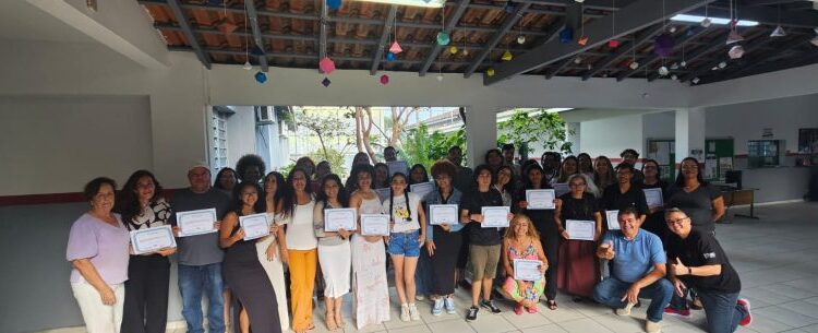 Formatura dos alunos dos cursos de Excel e Marketing Digital