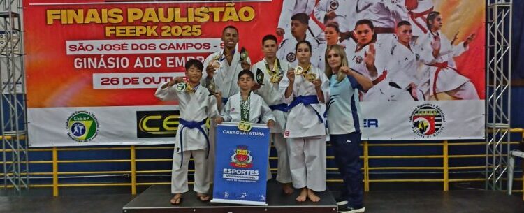 Caraguatatuba conquista título geral no Paulistão FEEKP e brilha na Copa ADC Embraer de Karatê Esportivo