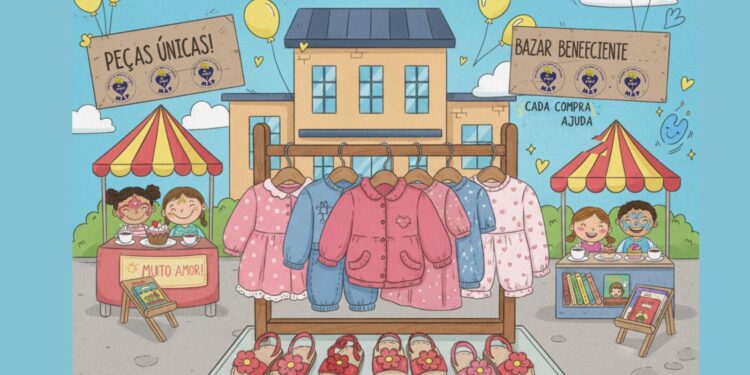 MAP realiza Bazar Beneficente com atividades lúdicas e recreativas para as crianças