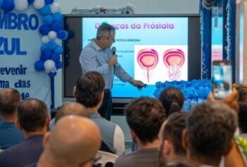 Palestra sobre câncer de próstata marca Campanha do Novembro Azul no Paço Municipal de Caraguatatuba
