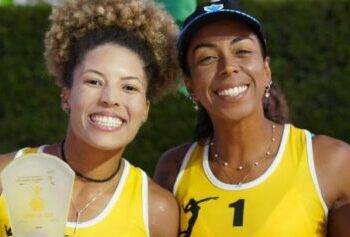 Dupla de Caraguatatuba fica entre as quatro melhores em torneio internacional no Egito