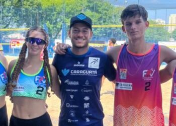 Atletas de Caraguatatuba estreiam no Campeonato Paulista de Vôlei de Praia em São Bernardo do Campo