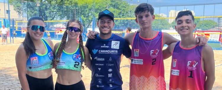 Atletas de Caraguatatuba estreiam no Campeonato Paulista de Vôlei de Praia em São Bernardo do Campo