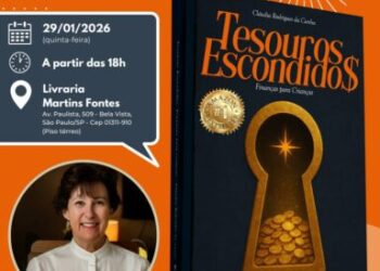 *Claudia Rodrigues da Cunha lança best-seller da Amazon Kindle, ‘Tesouros Escondidos: Finanças para Crianças’, dia 29/01 na Av. Paulista*