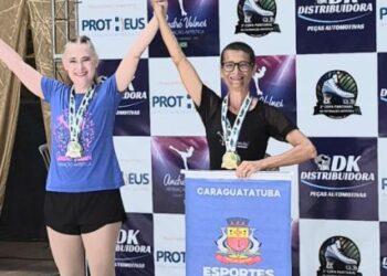 Atleta de Caraguatatuba conquista dois ouros na Copa Pantanal de Patinação Artística