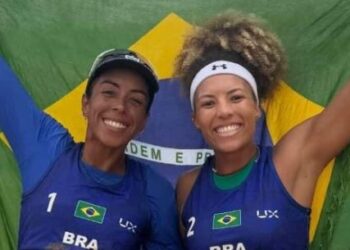 Dupla de Caraguatatuba termina entre as melhores da América do Sul no vôlei de praia