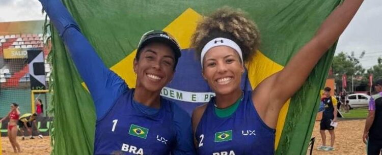 Dupla de Caraguatatuba termina entre as melhores da América do Sul no vôlei de praia