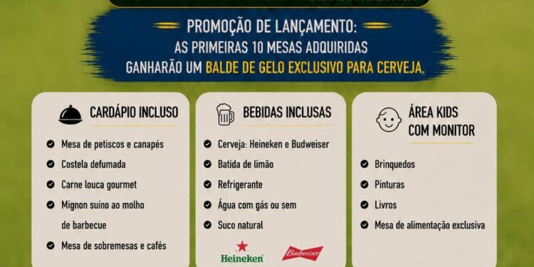 Siena Beach Club transforma estreia da Seleção na Copa 2026 em grande festa com open food, open bar e área kids