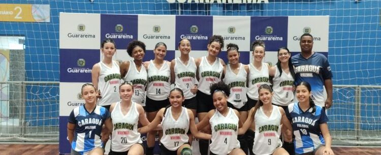 Vôlei feminino Sub-18 de Caraguatatuba estreia com vitória na Copa Regional de Guararema