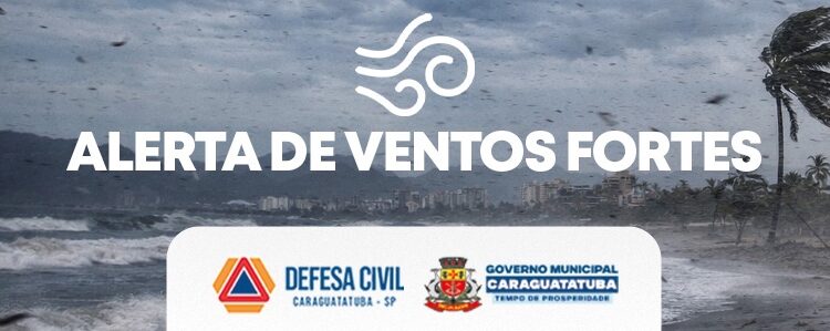 Defesa Civil alerta para ventos a partir de 90 km/h nesta sexta-feira e no sábado