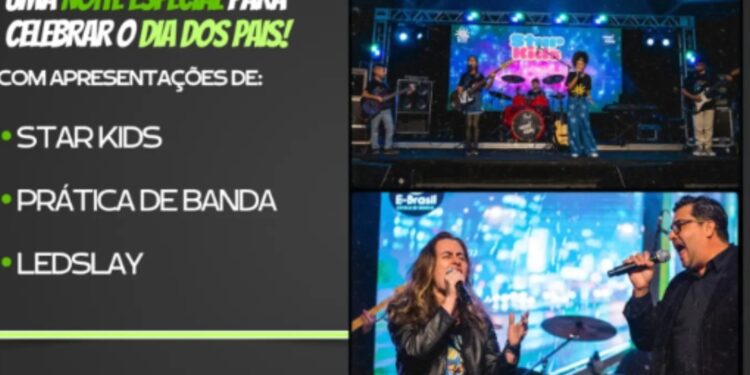 E-Brasil homenageia os pais com show especial e repertório para toda a família no Serramar Shopping