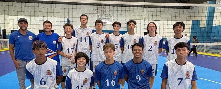 Vôlei masculino Sub-16 de Caraguatatuba vence Ubatuba e avança à fase regional da Copa São Paulo