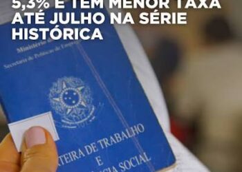 PNAD Contínua: taxa de desocupação chega a 5,3%, a menor da série histórica