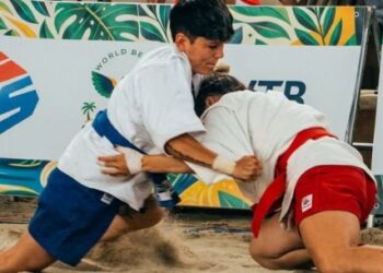 Caraguatatuba ganha projeção internacional com Mundial de Sambo de Praia e Brasil conquista quatro medalhas